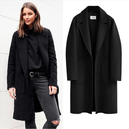 Manteau Réversible en Laine Femme – Automne-Hiver